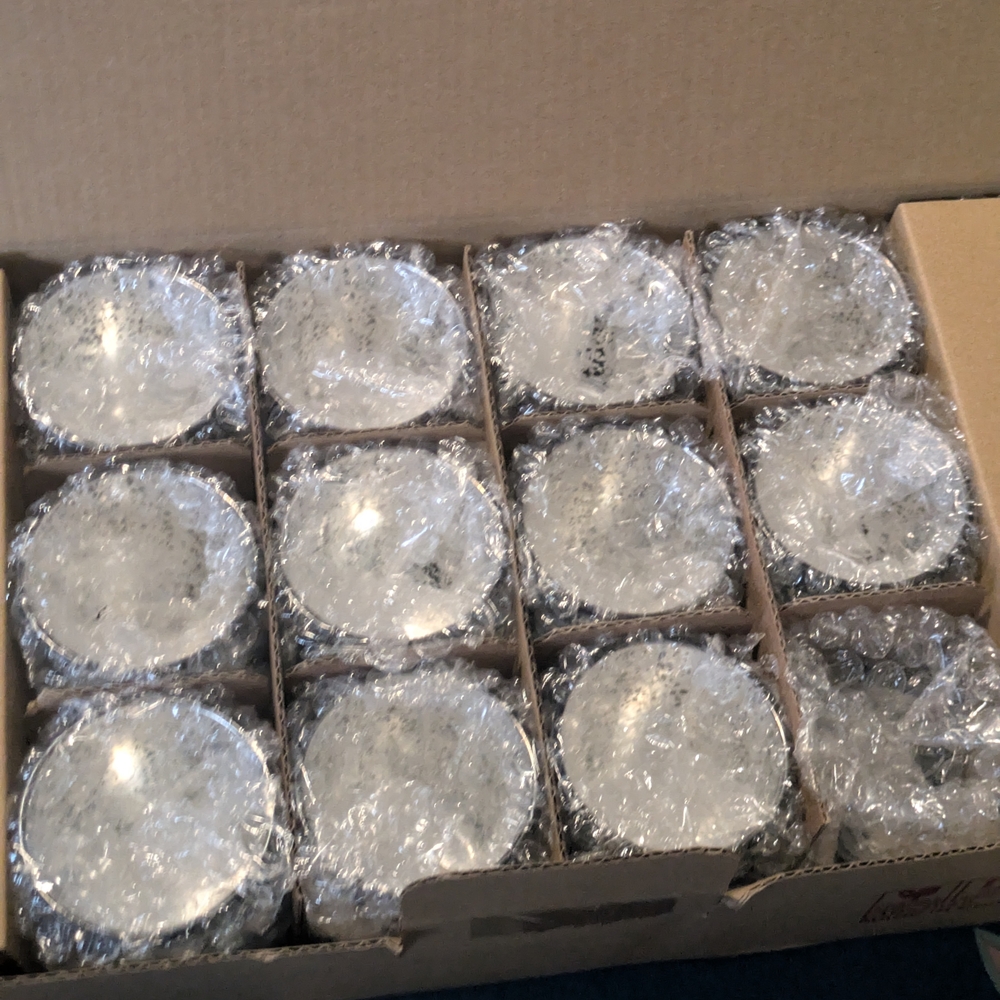 Set of Clear Glass Bowls